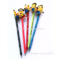 Wholesale Promotional Gift Cute Cartoon Soft PVC 2d Pencil Topper